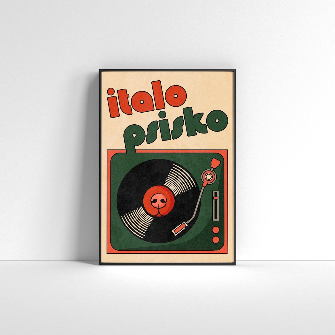 Italo Psisko. Italo Disco. Dog Nose. Retro. Music. Vinyl Record
