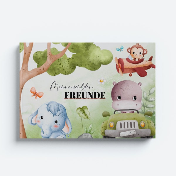 Friends book - Friends album "Jungle Animals" Din A5