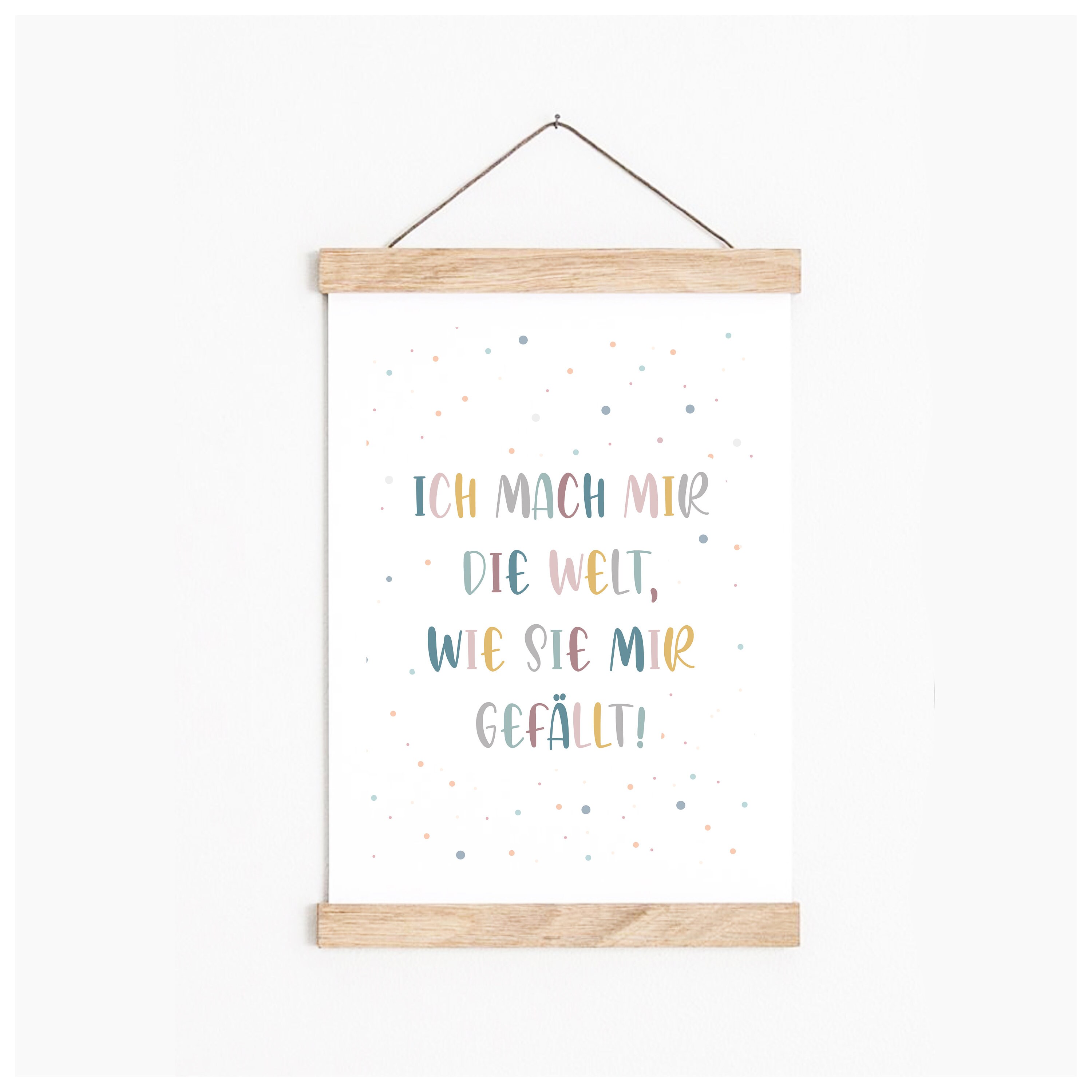 Kinderzimmerbilder Ich mach mir die Welt wie sie mir Etsy