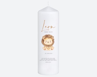 Baptismal candle "Lion"