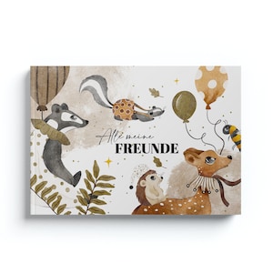 Friends book – friends album “Forest Animals” Din A5