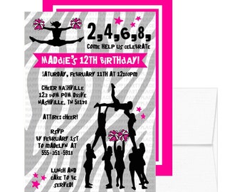 Cheer Invitations Etsy