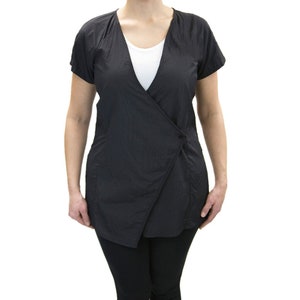 Dion Jacket Low V Neck with Custom Name Logo Embroidery Salon Stylist Groomer Smock