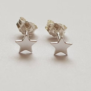 925 Sterling Silver Star Stud Earrings