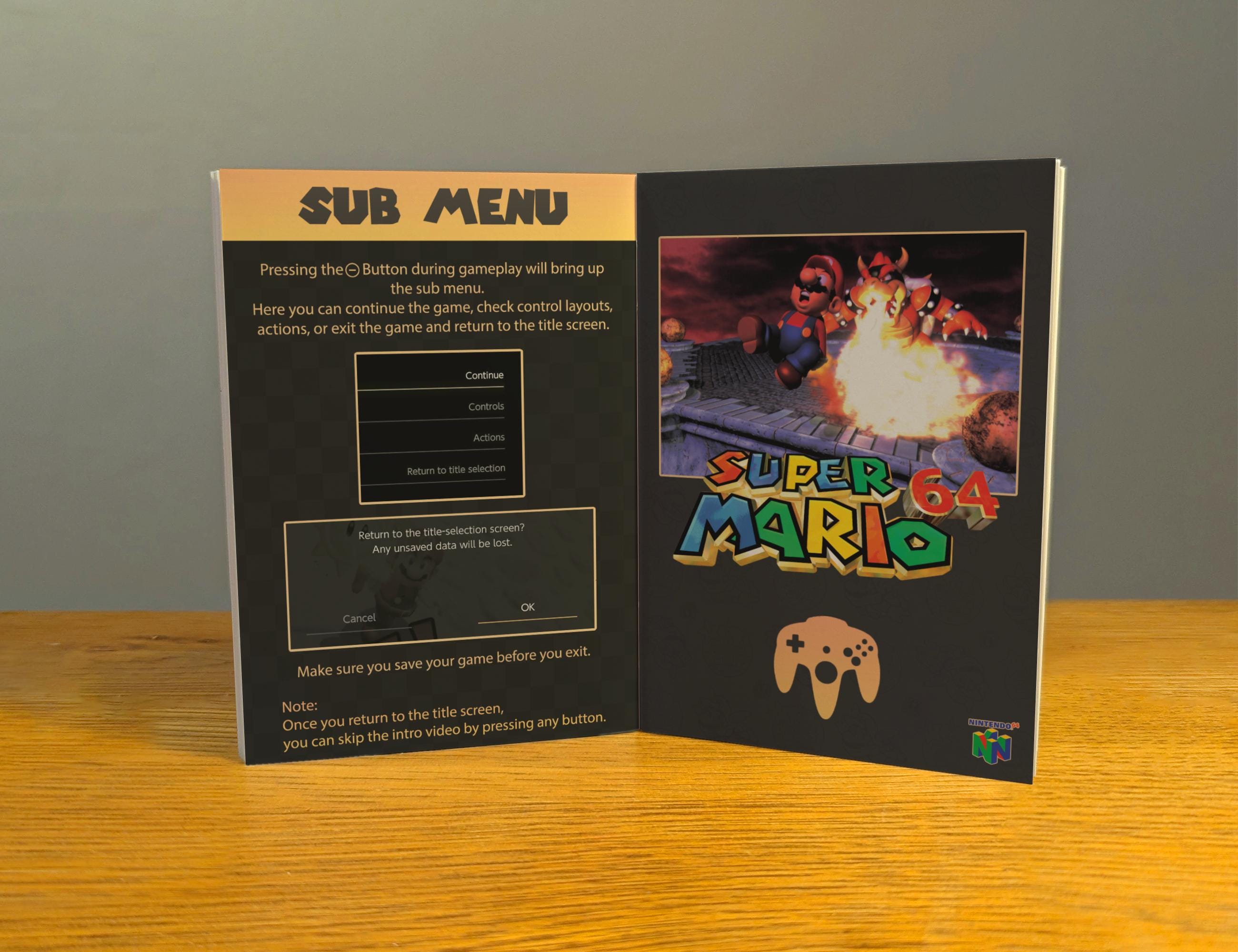 スーパーマリオ 3Dコレクション マニュアル - Etsy 日本