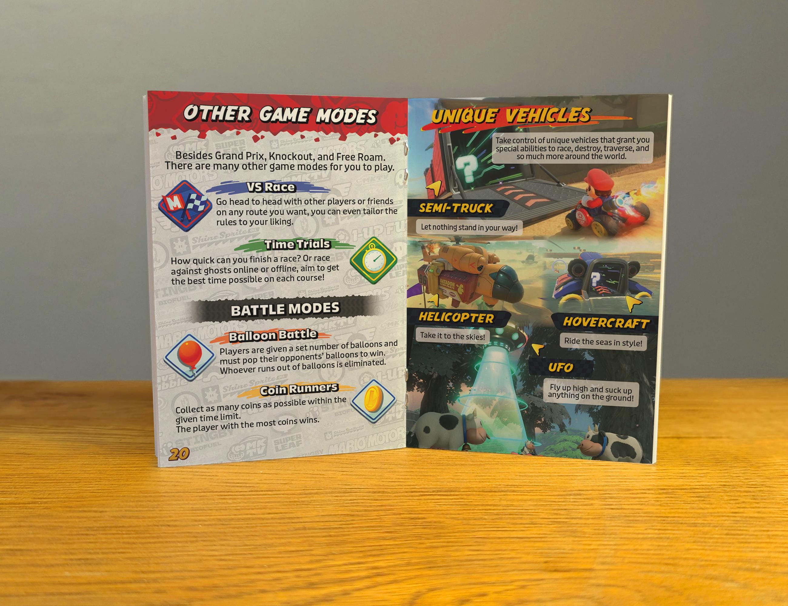 Mario Kart World Manual - Etsy, image size:2600x2000