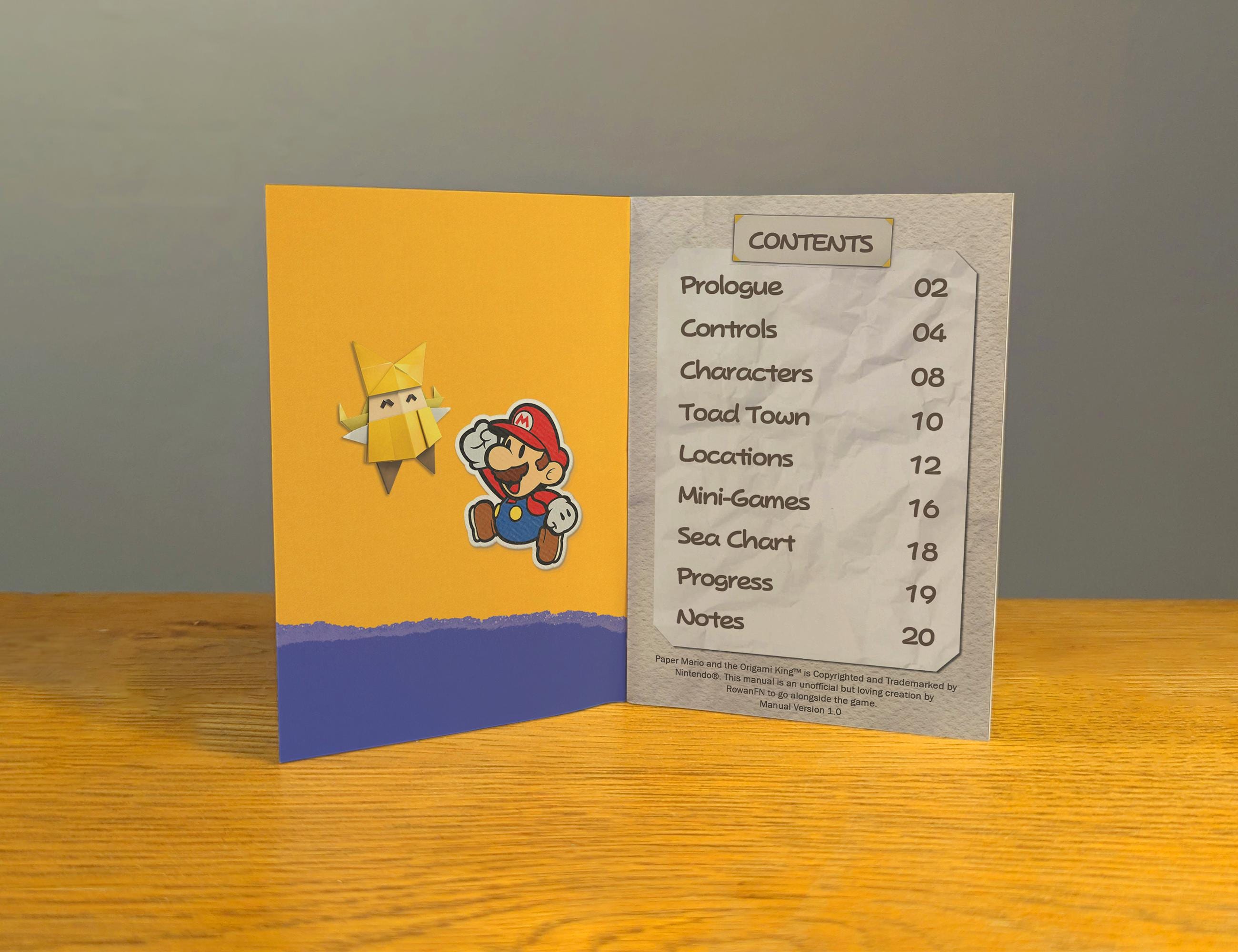 ペーパーマリオとオリガミキング マニュアル - Etsy 日本