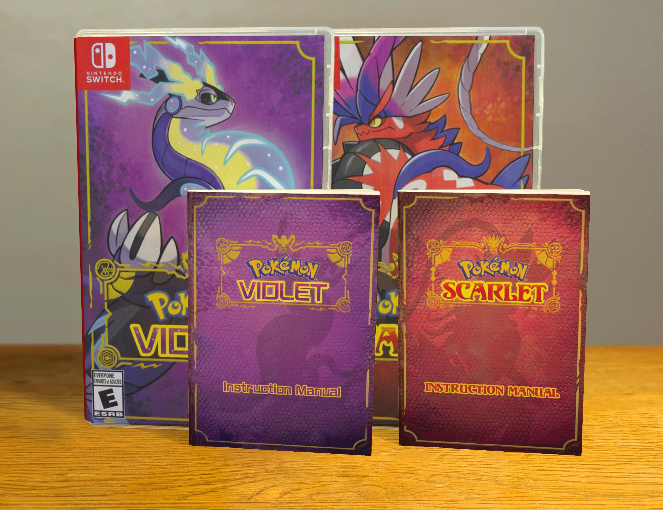 Pokemon Scarlet and Violet Manual - Etsy