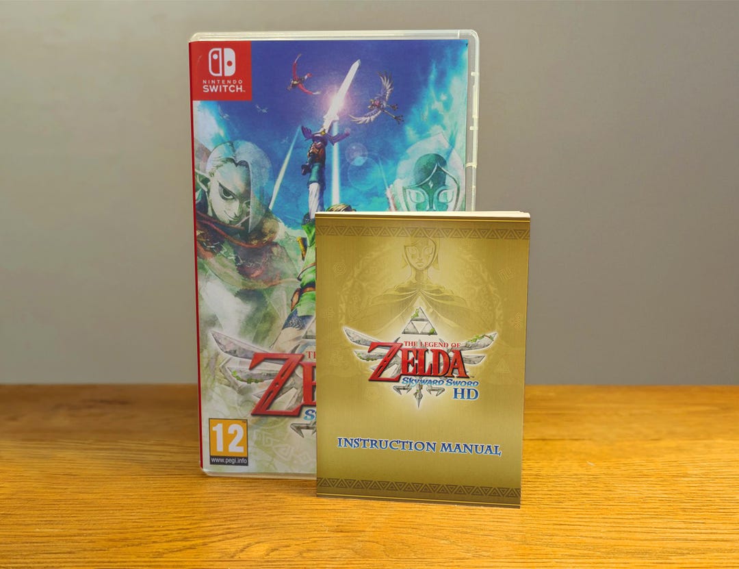 The Legend of Zelda: Skyward Sword HD Manual - Etsy