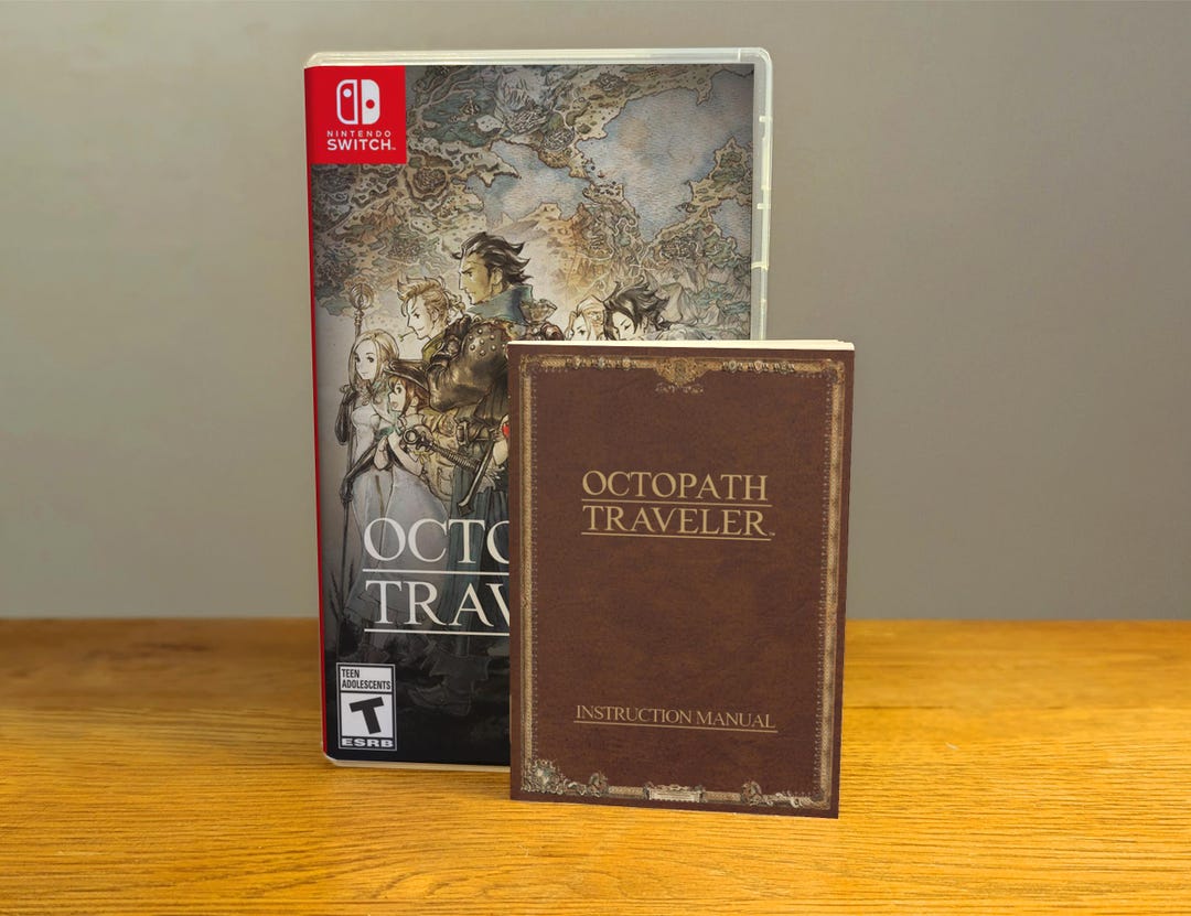 Octopath Traveler Instruction Manual - Etsy