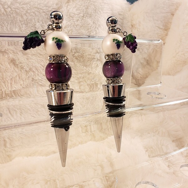 Beaded Wine Stopper Etsy