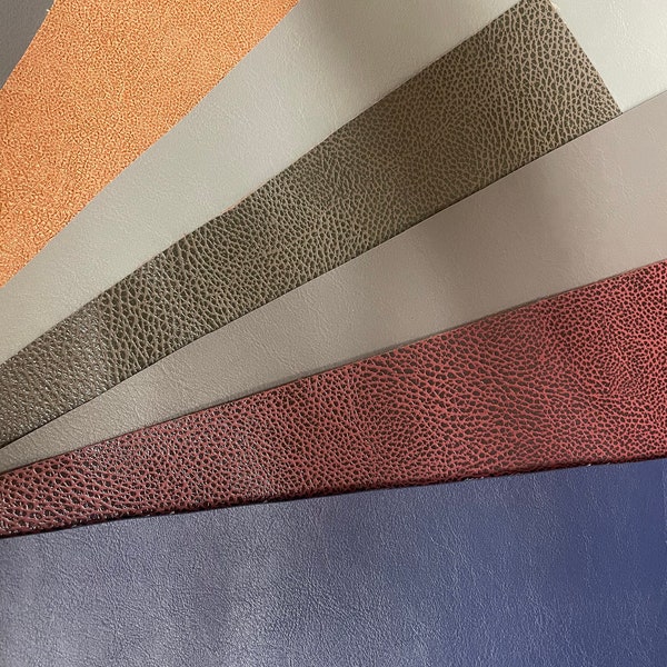 Faux leather offcuts remnants ideal for patchwork quilting or crafts.