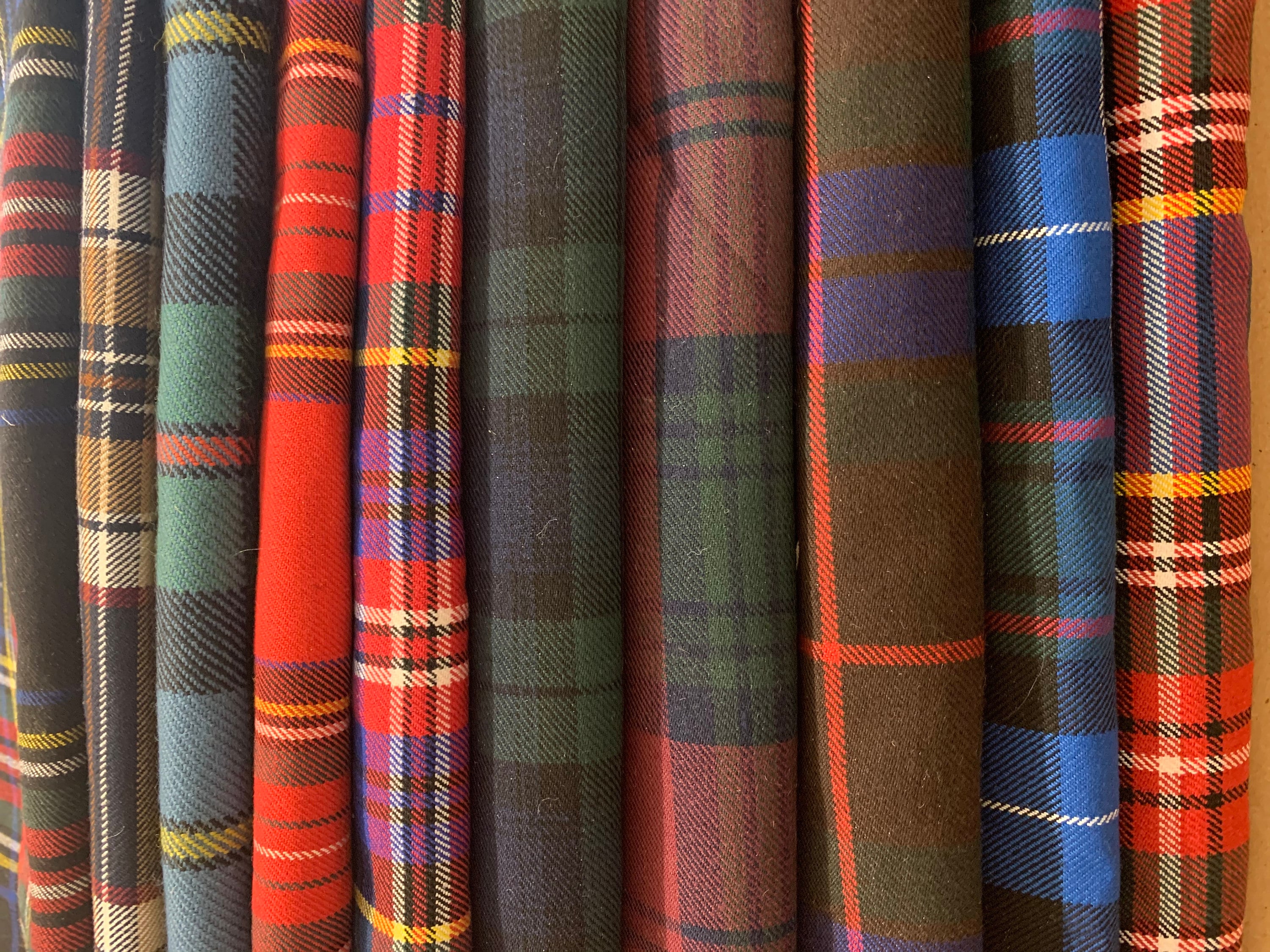 Tartan on sale material offcuts