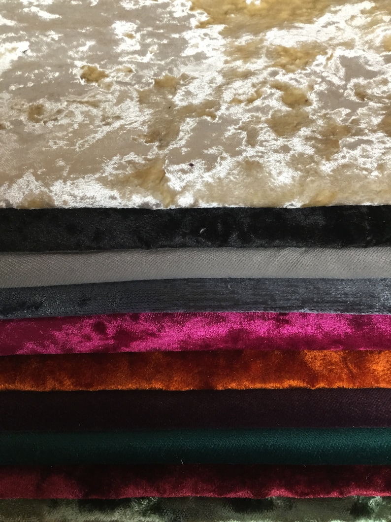 Velvet fabric offcuts remnants ideal for patchwork quilting or Etsy