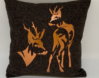 Stag design cushion