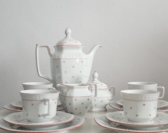 Coffee set vintage floral coffee set Seltmann Weiden Germany coffee cup set german porcelain vintage coffee cup set for four