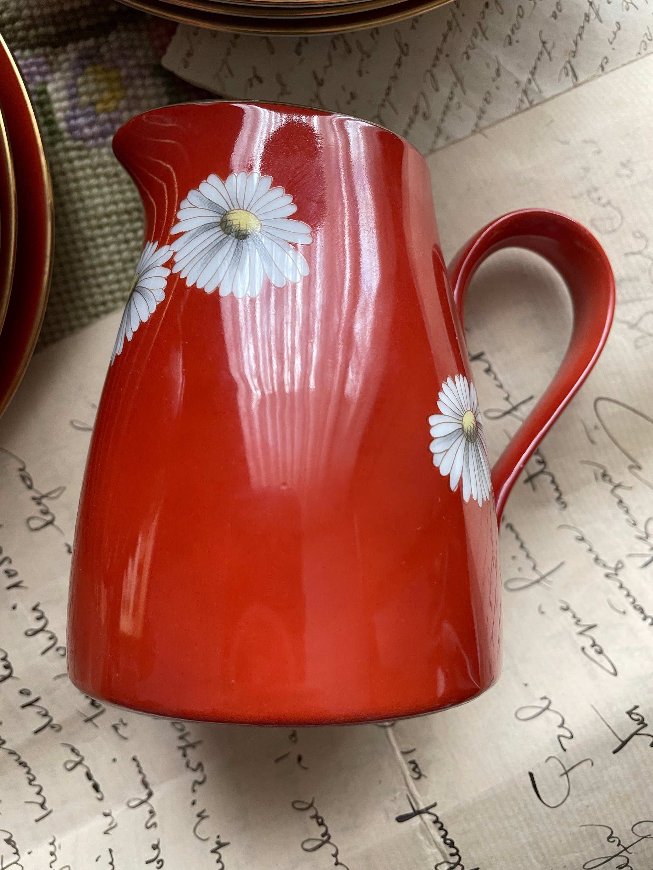 ノリタケ Nippon Toki Kaisha 19個〜セット Antique 1920s Noritake Nippon Toki Kaisha Red Daisy
