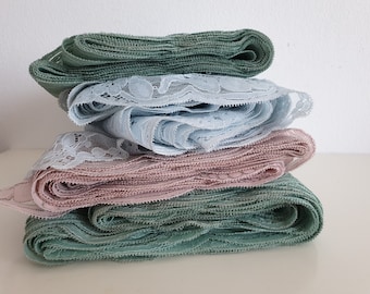 Lace Trim Lot French Vintage Laces Shabby Chic Decor New/Old Stock Sewing or Collector's Laces