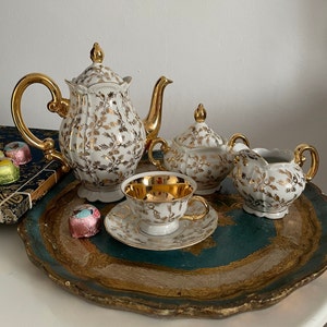 Vintage Moschendorf  Porcelain Tea /Coffee set - German Porcelain Demitasse Cup and Saucer
