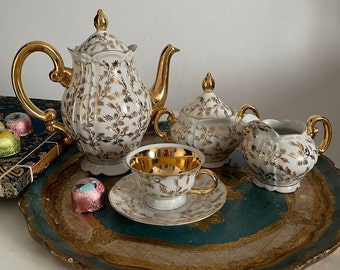 Vintage Moschendorf  Porcelain Tea /Coffee set - German Porcelain Demitasse Cup and Saucer