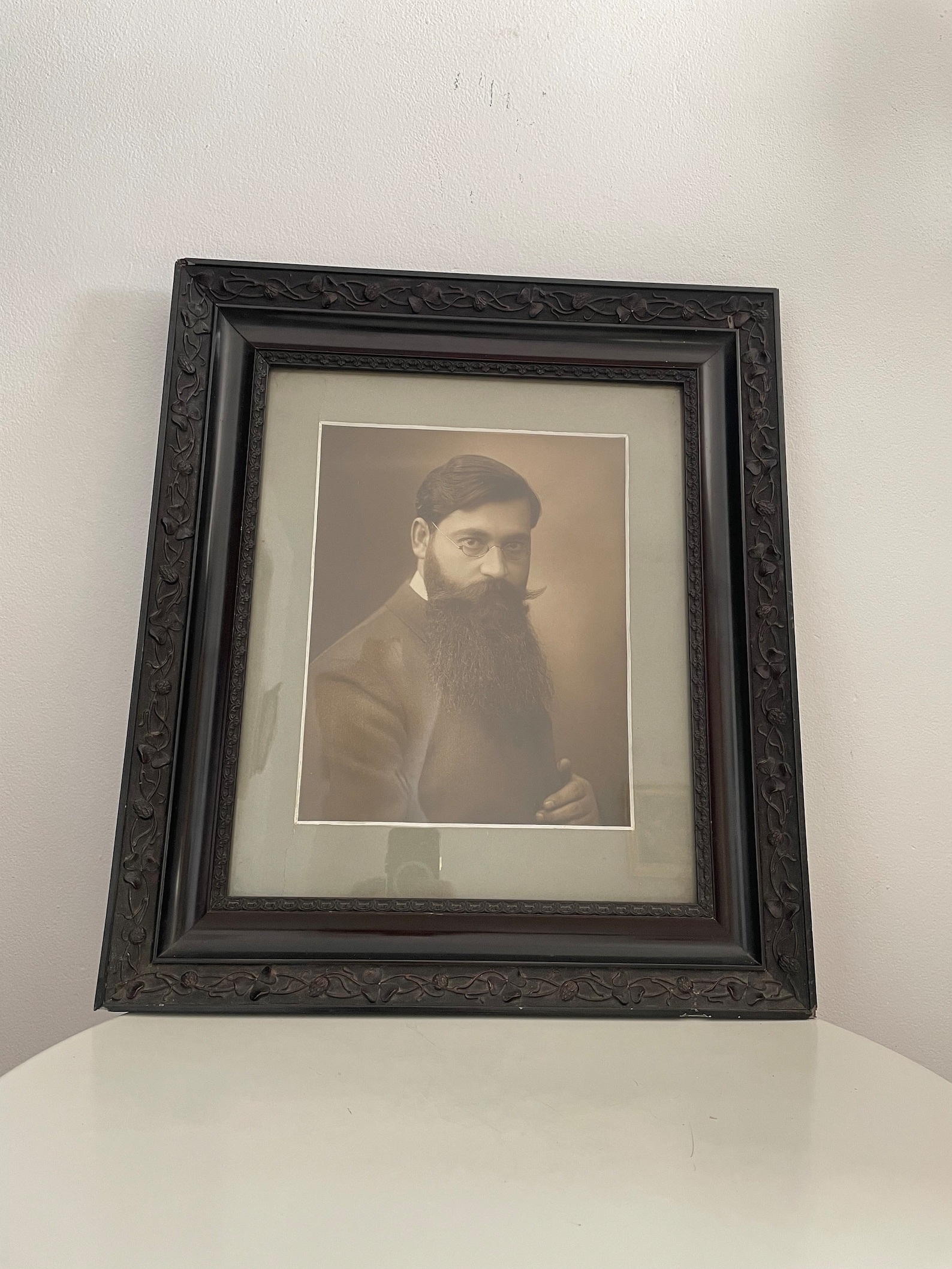 Original Frame 1930s Wood Picture Frame, Photograph Gentleman Portrait Original Frame ...
