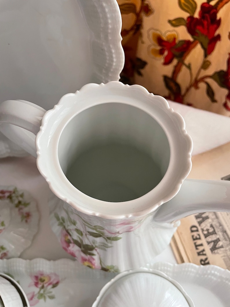 Vintage Limoges Porcelain Tea/coffee Service | Limoges Set of 6 - Etsy