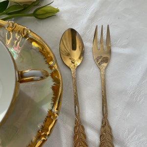 Vintage  spoon set, tea spoon, coffee spoons and forks, dessert spoons