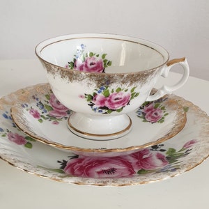 Chodziez tea cup set porcelain tea cup trio Poland