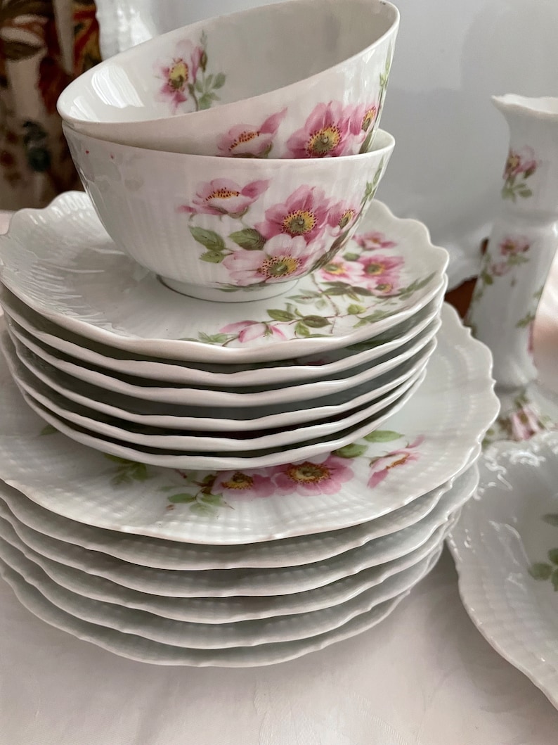 Vintage Limoges Porcelain Tea/coffee Service | Limoges Set of 6 - Etsy ...