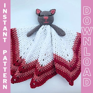 Cat Lovey Crochet Pattern | Easy PDF Crochet Pattern | Instant Download For Baby Crochet Toy