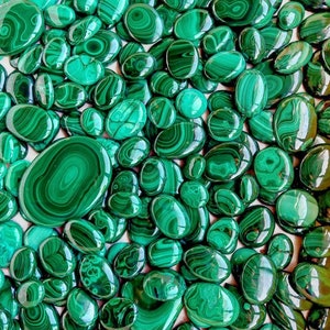 Green Malachite 100 % Natural Gemstones Mix Cabochon Gemstone Wholesale Lot Low Price Gemstones Malachite for Jewelry, Pendant Gift for HER