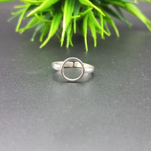 925 Sterling Silver Adjustable Plain Bezel Cup Round Open Blank Collet Ring, Setting For Making Ring 5 MM To 40 MM, DIY Jewelry Supplies