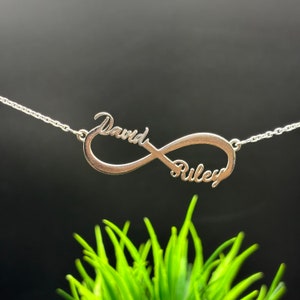 Personalized Name Necklace - Initial Necklace - Infinity Necklace - 925 Sterling Silver Custom Necklace - Gift For Her - Minimalist Jewelry