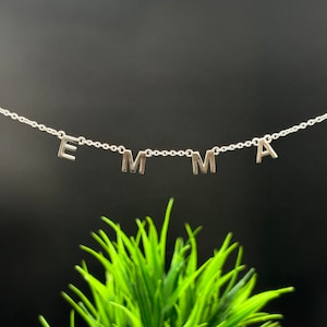 Personalized Name Necklace - Initial Necklace - Letter Necklace - 925 Sterling Silver Custom Necklace - Gift For Her - Minimalist Jewelry