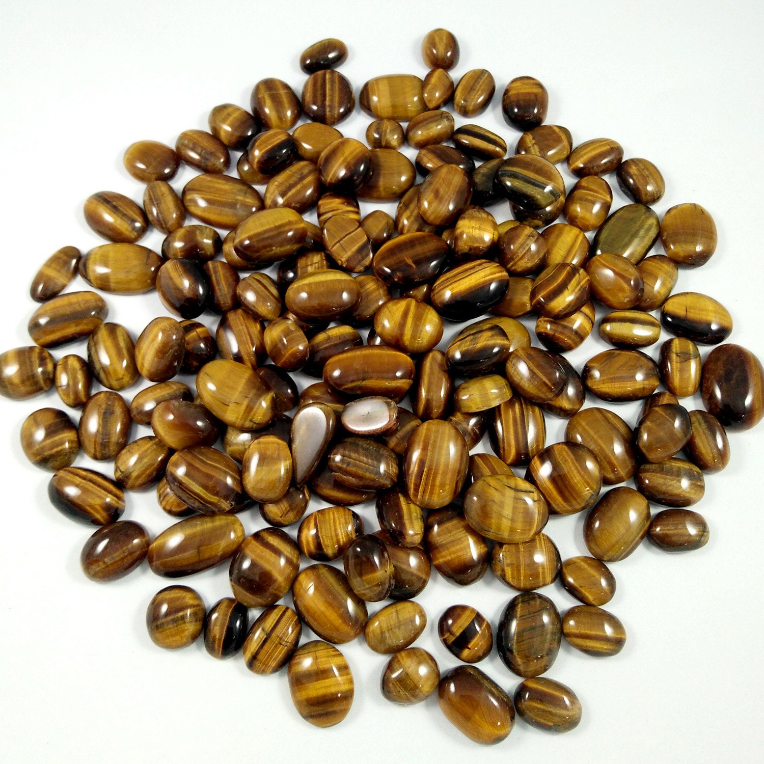 AAA Quality 100 Natural Yellow Tiger Eye Smooth Loose Etsy