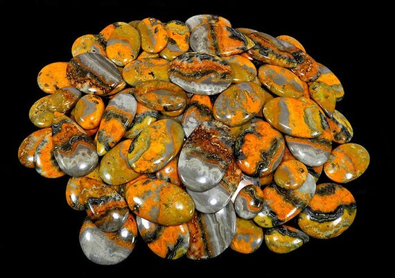Natural Bumblee Bee Jasper Mix Size &Shape Cabochon Loose Gemstone Wholesale Lot Natural Bumblee Bee Jasper Mix Size &Shape Cabochon Loose Gemstone Wholesale Lot
