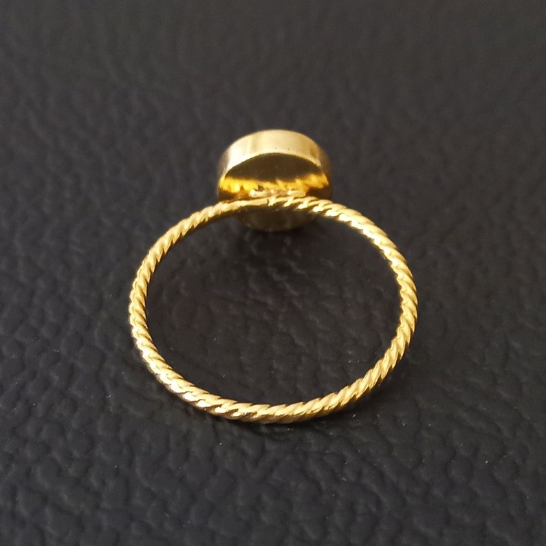 Wire Bezel Rings Gold Plated 925 Sterling Silver Spiral Wire Bezel Cup Ring Blank, 3 ...