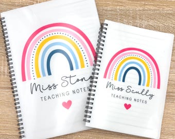 Personalised Teacher Gift Notebook End of School Term Thank you Present