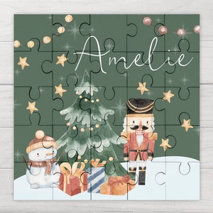 Personalised Childrens Jigsaw Puzzle Christmas Stocking Filler 25pcs Gift