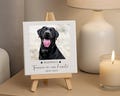 Personalised Dog Memorial Ceramic Photo Tile Pet Loss Gift