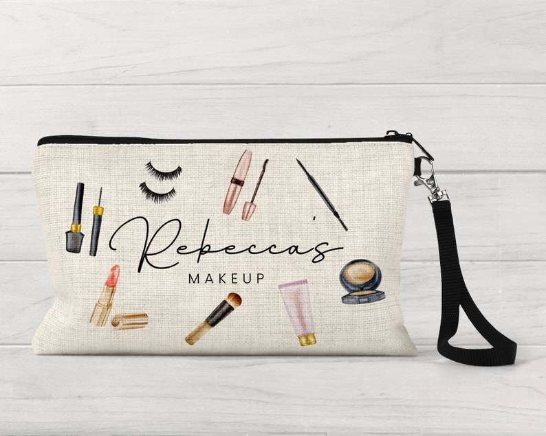 Personalised Makeup Pouch Cosmetics Bag Girls Birthday Gift image 1