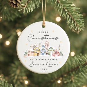 First Christmas In New Home Decoration Personalised Ornament Gift