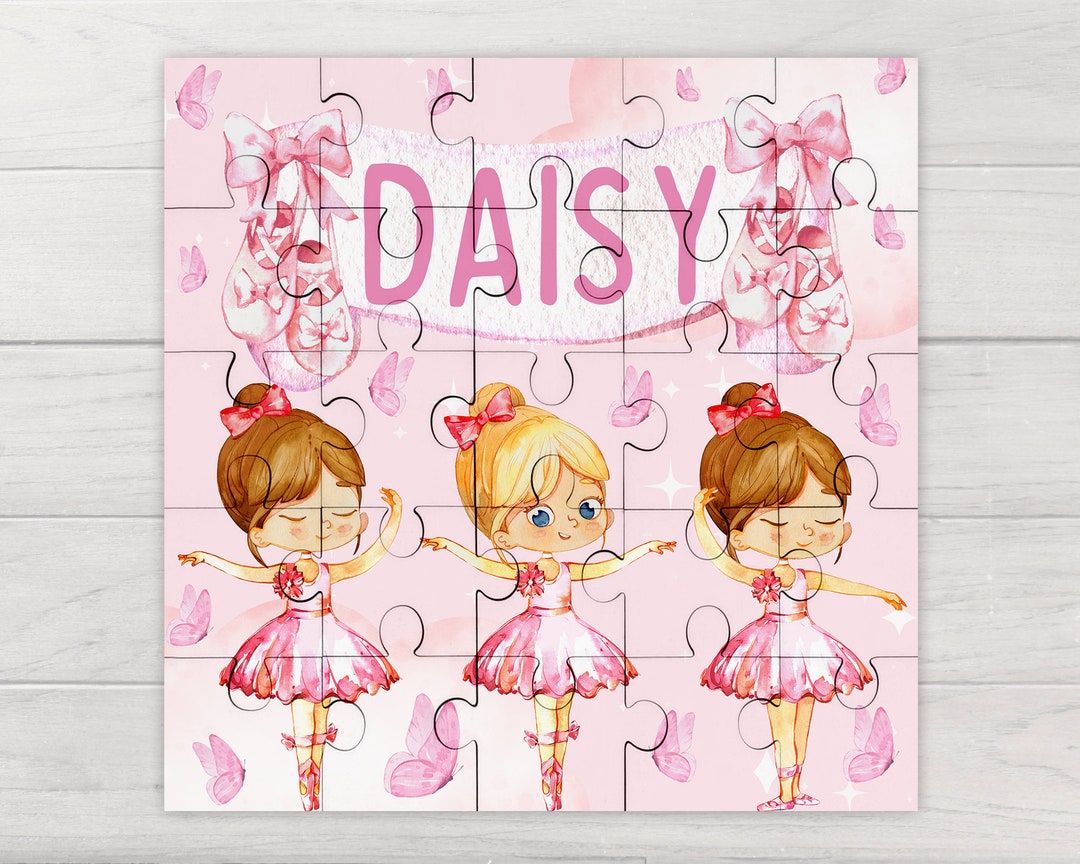 Personalised Childrens Jigsaw Puzzle Girls Ballet Ballerina Etsy UK