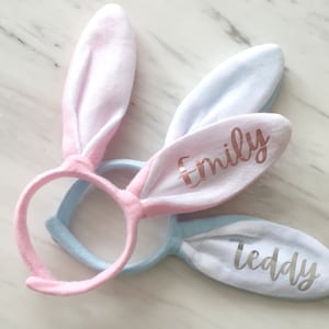 Personalised Easter Bunny Ears Rabbit Kids Boys Girls Baby Fancy Dress Costume Party Gift