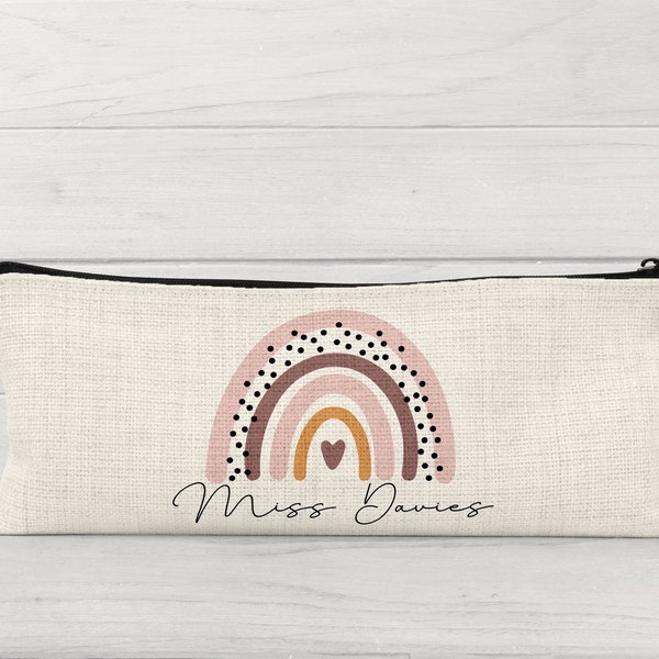 Back To School Gift Personalised Pencil Case With Name Teacher Present