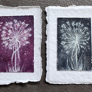 Miniature floral watercolour painting