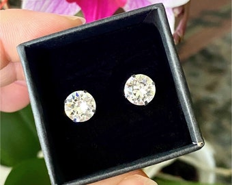 Swarovski DIAMOND Earrings Sterling Silver Crystal Stud Earrings, Clear Crystal Earrings, Silver Earrings, Bridal Earrings, Bridesmaid Gift