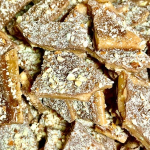 Buttery Homemade English Toffee (Butter Crunch) is everyone's favorite.