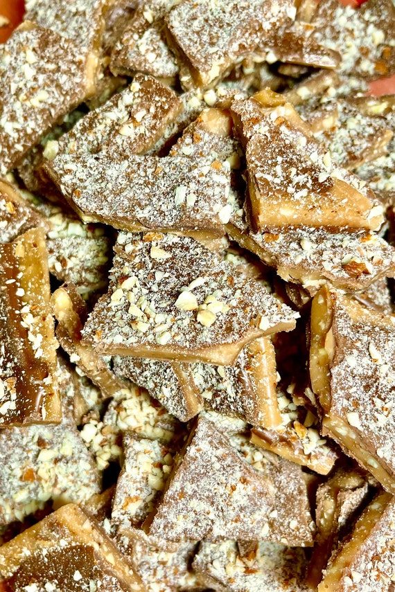 Buttery Homemade English Toffee (Butter Crunch) is everyone's favorite.  1 Lb.