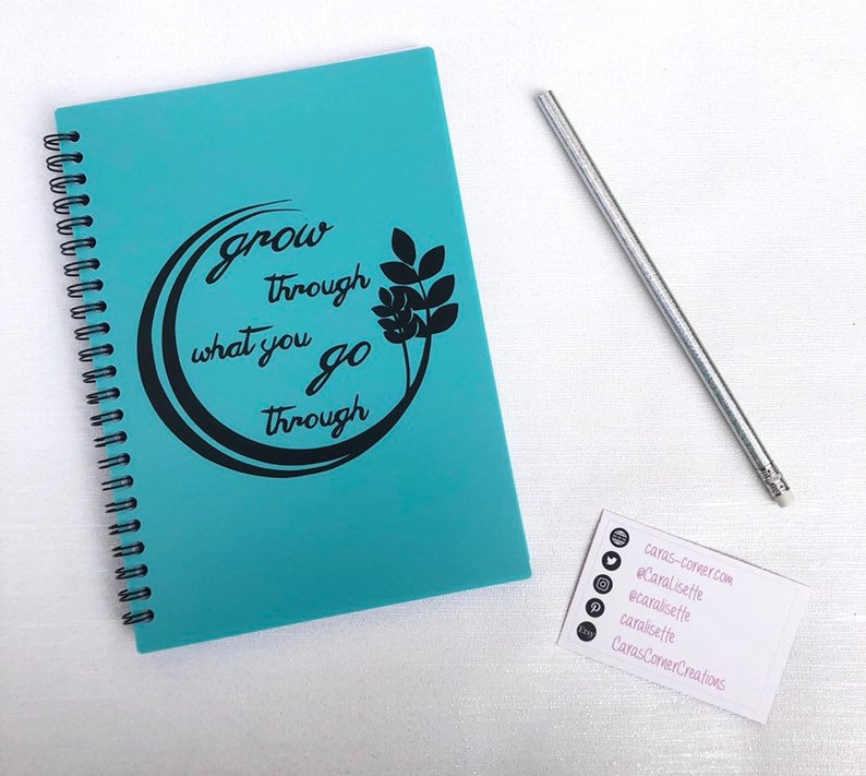 Mental Health Recovery Journal Notebook and Pencil Etsy